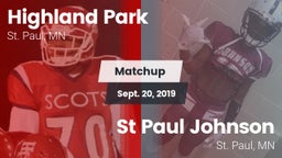 Matchup: Highland Park High vs. St Paul Johnson  2019