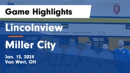 Lincolnview  vs Miller City  Game Highlights - Jan. 13, 2024