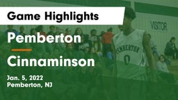 Pemberton  vs Cinnaminson  Game Highlights - Jan. 5, 2022