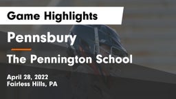 Pennsbury  vs The Pennington School Game Highlights - April 28, 2022