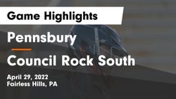 Pennsbury  vs Council Rock South  Game Highlights - April 29, 2022
