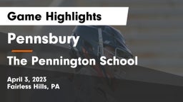 Pennsbury  vs The Pennington School Game Highlights - April 3, 2023