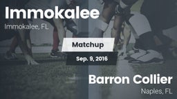 Matchup: Immokalee High vs. Barron Collier  2016