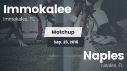 Matchup: Immokalee High vs. Naples  2016