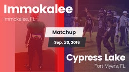 Matchup: Immokalee High vs. Cypress Lake  2016