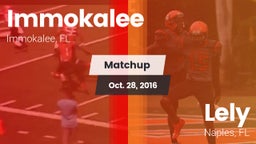 Matchup: Immokalee High vs. Lely  2016