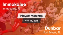 Matchup: Immokalee High vs. Dunbar  2016