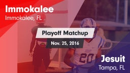 Matchup: Immokalee High vs. Jesuit  2016