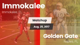 Matchup: Immokalee High vs. Golden Gate  2017