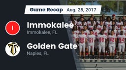 Recap: Immokalee  vs. Golden Gate  2017