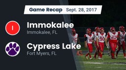 Recap: Immokalee  vs. Cypress Lake  2017