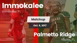 Matchup: Immokalee High vs. Palmetto Ridge  2017