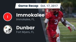 Recap: Immokalee  vs. Dunbar  2017
