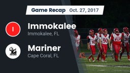 Recap: Immokalee  vs. Mariner  2017