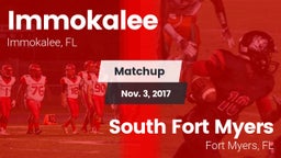 Matchup: Immokalee High vs. South Fort Myers  2017