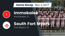 Recap: Immokalee  vs. South Fort Myers  2017