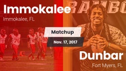 Matchup: Immokalee High vs. Dunbar  2017