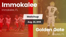 Matchup: Immokalee High vs. Golden Gate  2018