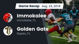 Recap: Immokalee  vs. Golden Gate  2018