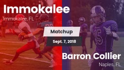 Matchup: Immokalee High vs. Barron Collier  2018