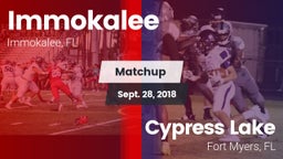 Matchup: Immokalee High vs. Cypress Lake  2018