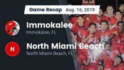 Recap: Immokalee  vs. North Miami Beach  2019