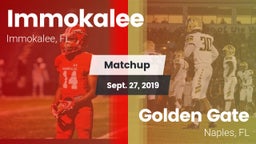 Matchup: Immokalee High vs. Golden Gate  2019
