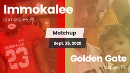 Matchup: Immokalee High vs. Golden Gate  2020