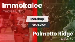 Matchup: Immokalee High vs. Palmetto Ridge  2020