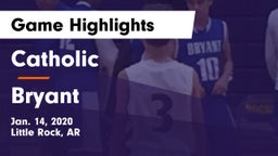 Catholic  vs Bryant  Game Highlights - Jan. 14, 2020