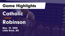 Catholic  vs Robinson Game Highlights - Nov. 19, 2020