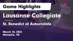 Lausanne Collegiate  vs St. Benedict at Auburndale   Game Highlights - March 10, 2022