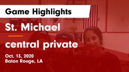 St. Michael  vs central private Game Highlights - Oct. 13, 2020