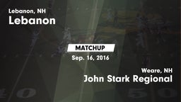 Matchup: Lebanon vs. John Stark Regional  2016