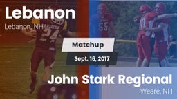 Matchup: Lebanon vs. John Stark Regional  2017