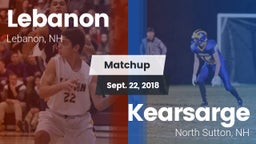 Matchup: Lebanon vs. Kearsarge  2018