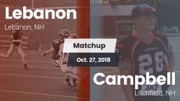 Matchup: Lebanon vs. Campbell  2018