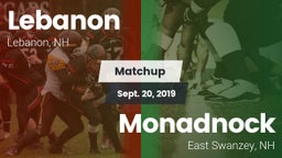 Matchup: Lebanon vs. Monadnock  2019