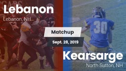 Matchup: Lebanon vs. Kearsarge  2019