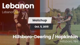 Matchup: Lebanon vs. Hillsboro-Deering / Hopkinton  2019