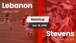 Matchup: Lebanon vs. Stevens  2019