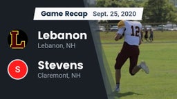 Recap: Lebanon  vs. Stevens  2020