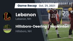 Recap: Lebanon  vs. Hillsboro-Deering / Hopkinton  2021