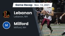 Recap: Lebanon  vs. Milford  2021