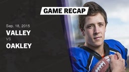 Recap: Valley  vs. Oakley  2015