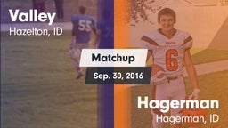 Matchup: Valley vs. Hagerman  2016