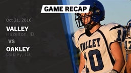Recap: Valley  vs. Oakley  2016