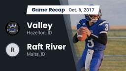 Recap: Valley  vs. Raft River  2017