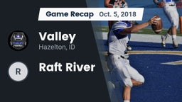 Recap: Valley  vs. Raft River  2018