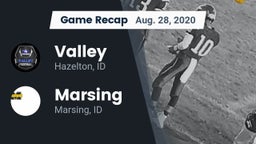 Recap: Valley  vs. Marsing  2020